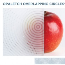 OpalEtch Overlapping Circles - Acid Etched Glass