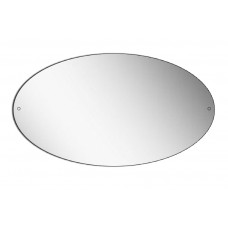OVAL POLISHED EDGE MIRROR WITH DRILL HOLES
