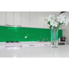 Low Iron Emerald Green Colour Splashback 6mm