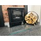 Glass Fire Hearth - Toughened Low Iron