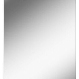 Rectangular polished edge mirror with drilled holes